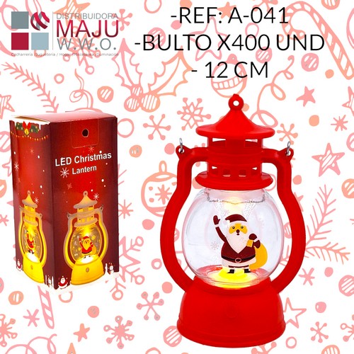 A-041 Lampara Led Navideña Pequeña Con Estampados