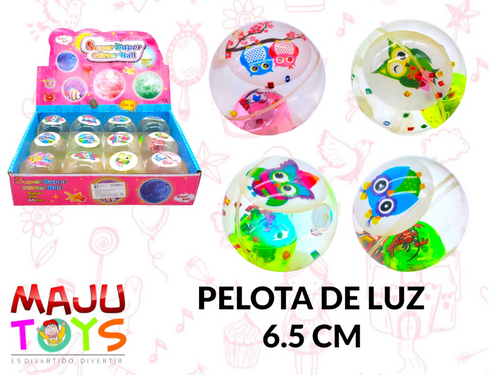 Pelota Loca De Agua Con Luz Y Tazo Buhos Ca