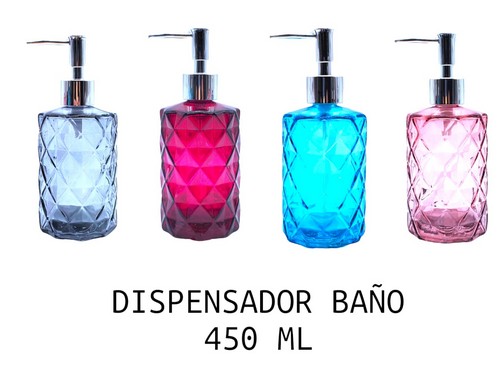 Xsy-450Zsc Jabonera De Vidrio Relieve Rombos Color