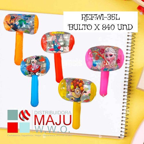 Martillo Inflable En Varios Diseños Con Luc