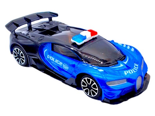 555A-1 Carro De Policia Bicolor Con Aleron Dim 25X