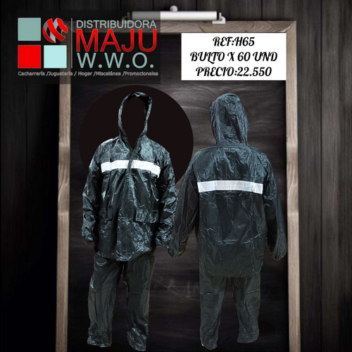 Impermeable Para La Lluvia Con Reflectivo 30 X