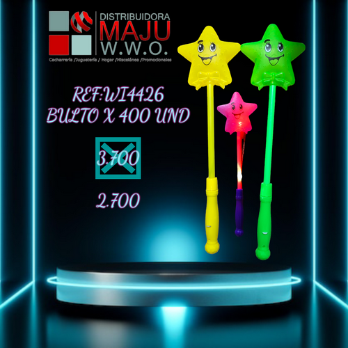Bara Magica De Luz Estrella Sonriente En Bo