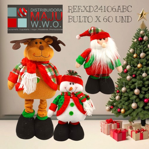 Muñeco De Navidad Patas Largas Varios D