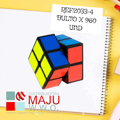 2033-4 Cubo De Rubik En Bolsa 2X2Cm {Do863}