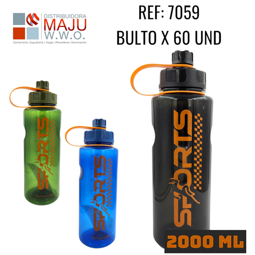 Botilo Sport Colores De 2000Ml {Do855}