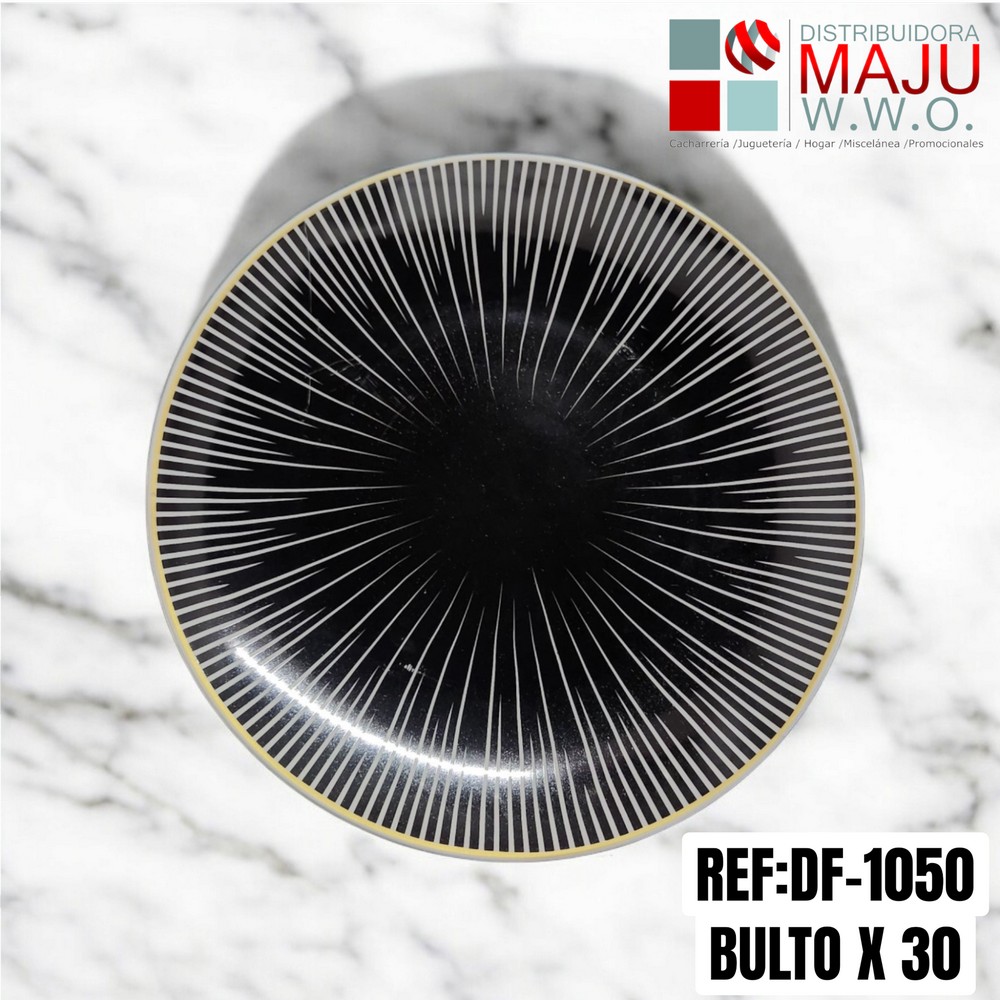 Plato Redondo Diseño 3D /10 Pulgadas
