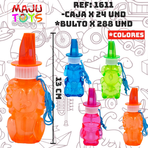 Burbujero Con Pito Edicion Especial Animales