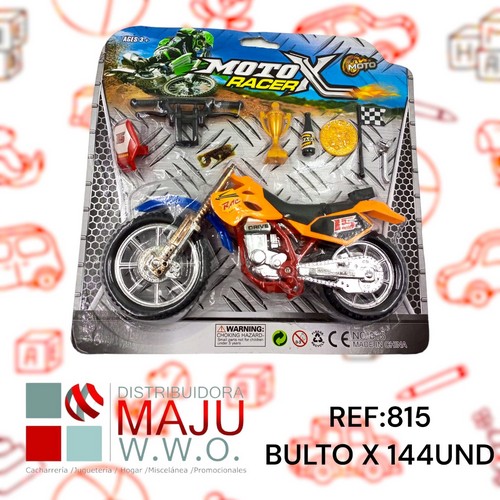 Moto Desarmable Con Accesorios Sellado En Blis