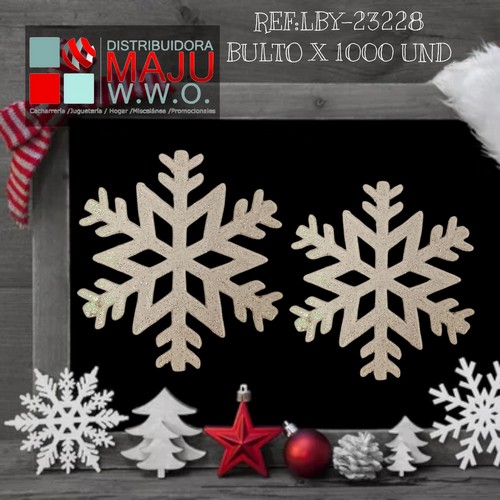 Copos De Nieve X2Pcs De 10Cm