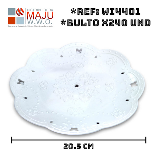 Base Plastica Para Torta Tamaño 20.5X20.5Cm
