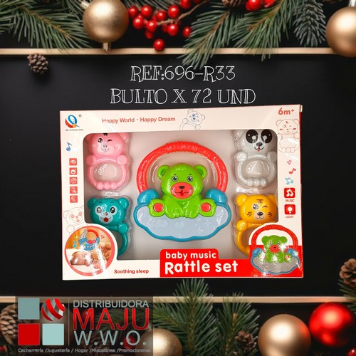 Kit De Sonajeros Para Bebe X5Pcs