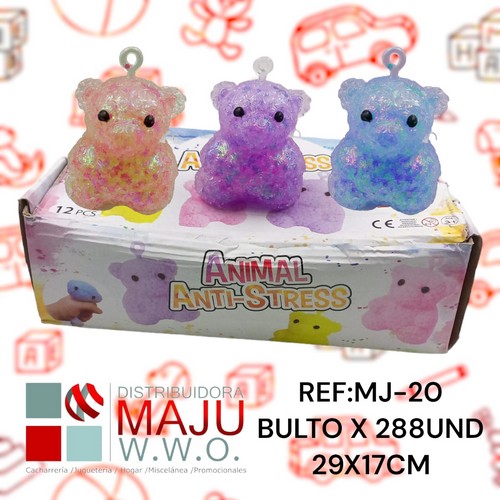 Mj-20 Squeeze Bio Gel Oso Colores Metalizados Caja