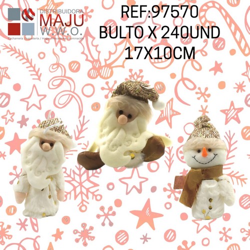Muñeco De Navidad Felpudo Elegante Modelos V