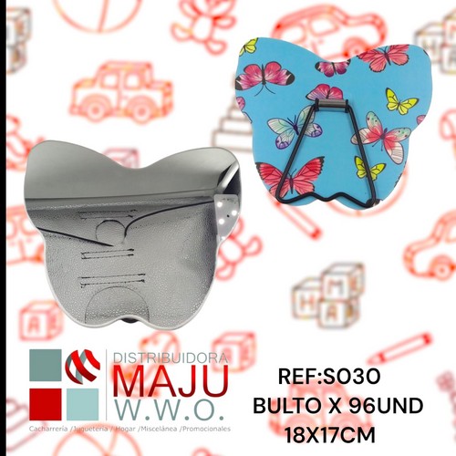 Espejo En Forma De Mariposa 18X17Cm {Do868}