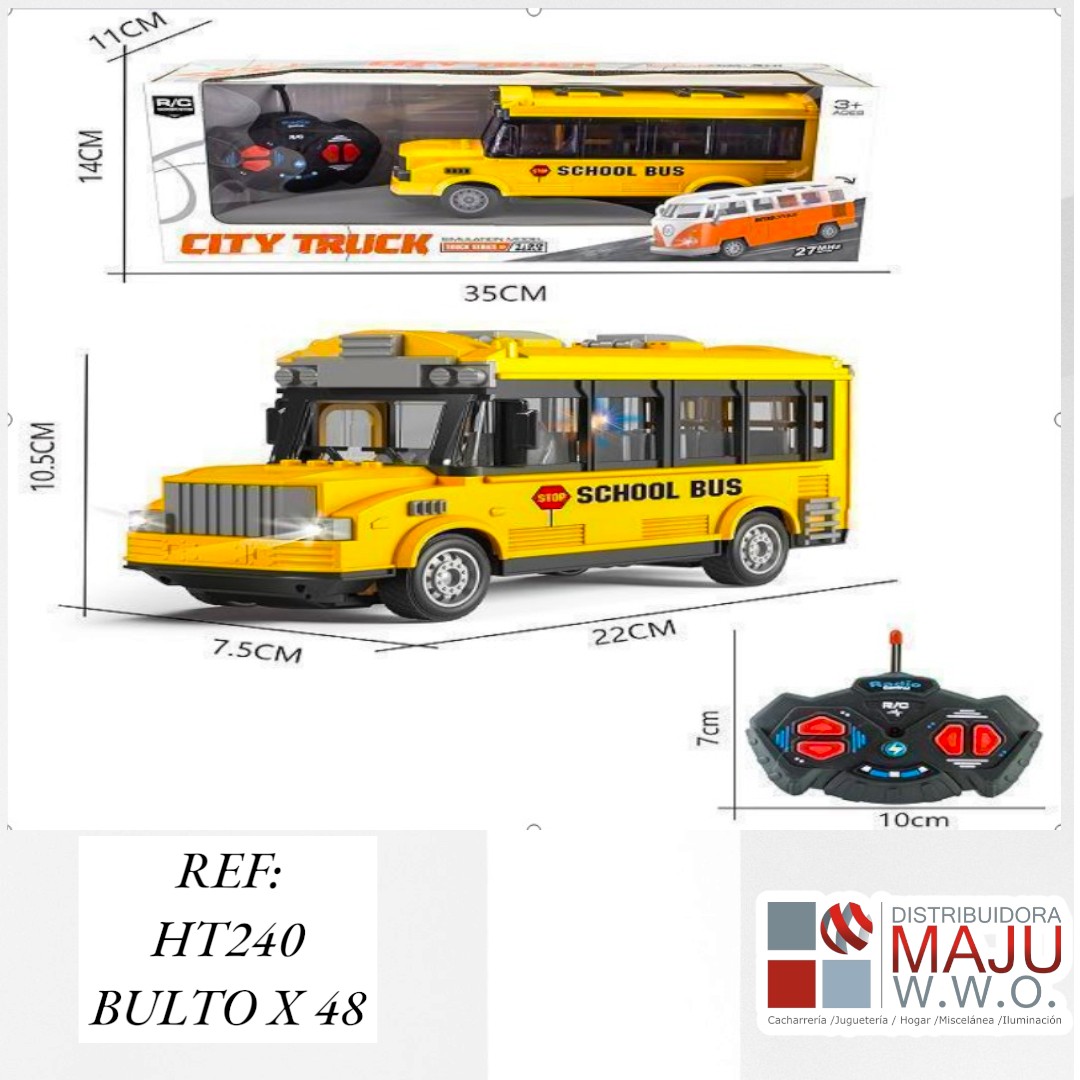 Bus Escolar Para Niños A Control Remoto Con