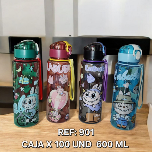 Botilo 800 Ml Redondo Labubu