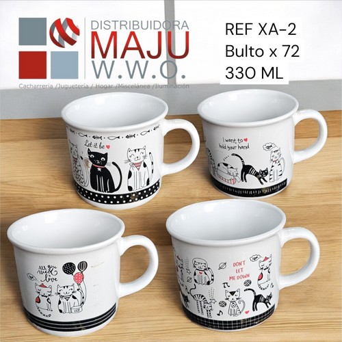 Pocillo Grande Mug Gatos Varios