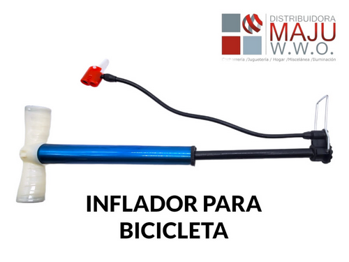 Inflador Para Bicicleta Colores Varios