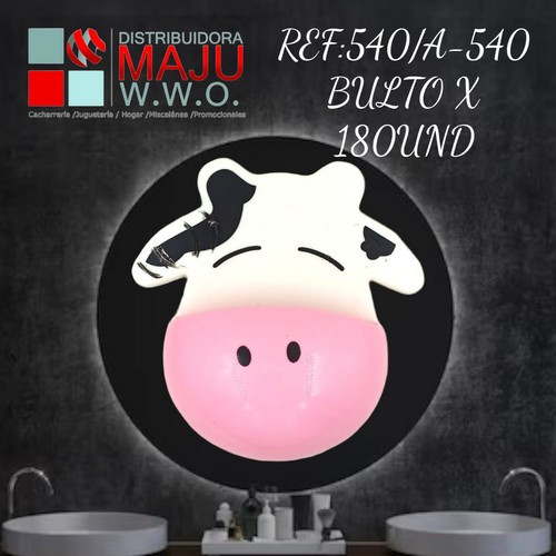 A-540-(540 / A-540)Porta Cepillo Vaca Colores En B