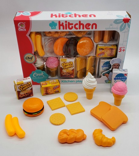 Sk81D-1 Kit Ingredientes De Cocina Para Hamburgues