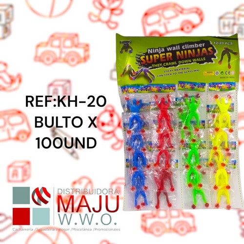Muñeco Pegajoso Flexible Varios Colores En B