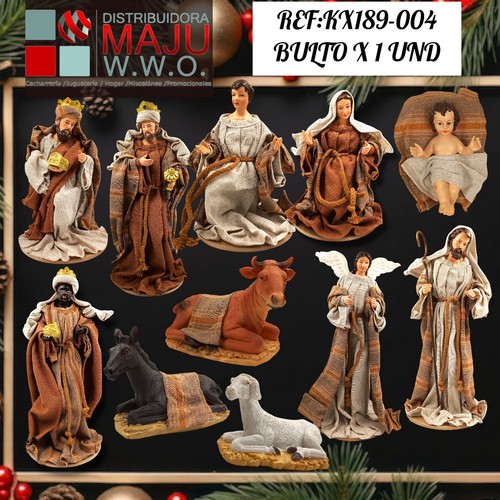 Pesebre Navideño Grande X11Pcs