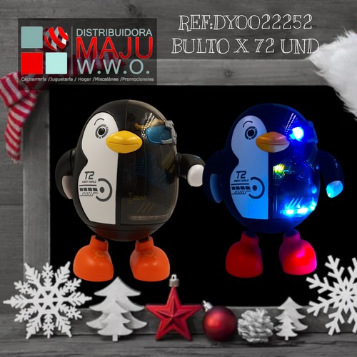 Pinguino Cyborg Con Luz Y Sonido