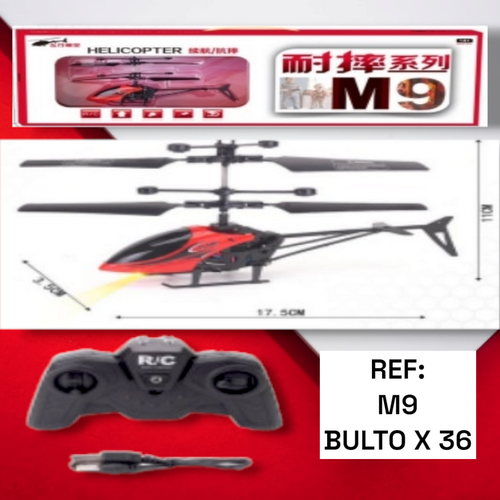 Helicoptero Recargable Para Niños A Control Rem
