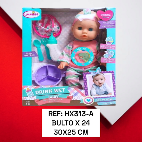 Muñeca Para Niña Con Mecanismo Y Accesorio