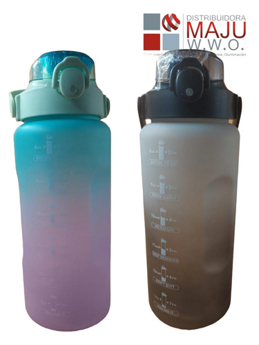 Botilo Gigante Colores En Degrade De 2100Ml