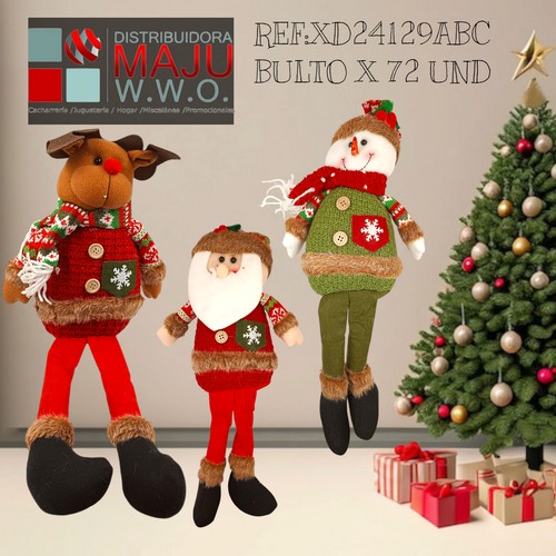 Muñeco De Navidad Patas Colgantes Vario