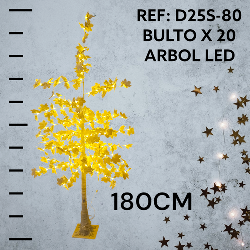 Arbol De Navidad Colores Blanco Y Amarillo