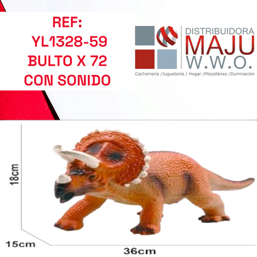 Juguete Dinosaurio Triceratop Con Sonido