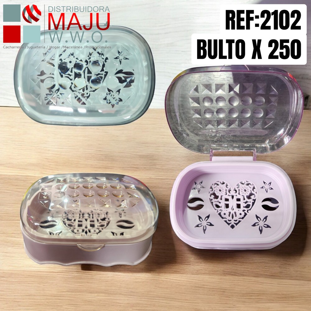 Jabonera De Plastico Y Acrilico Con Figuras G