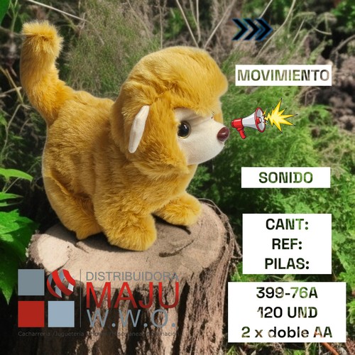 399-76A-399-76A Mico Peluche Con Movimiento Y Son
