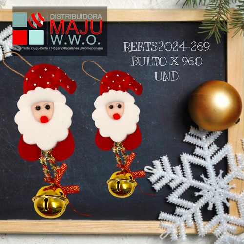 Personajes Navideños Con Cascabel Para