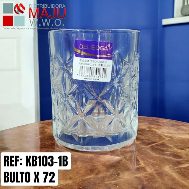Vaso Whiskero En Vidrio Trasparente De 21