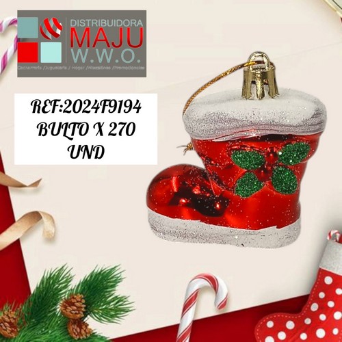 Colgantes Decorativos Botas Navide?As X4