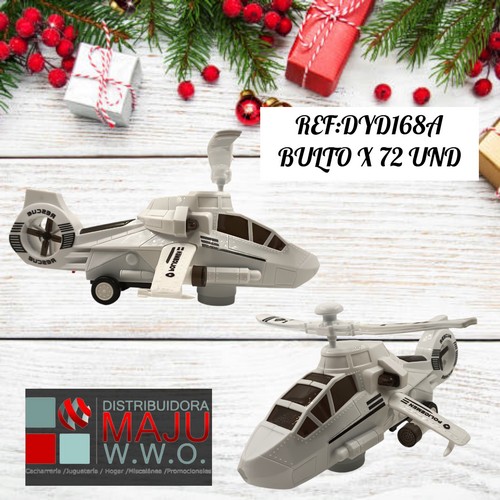 Helicoptero Con Proyector Luz Sonido
