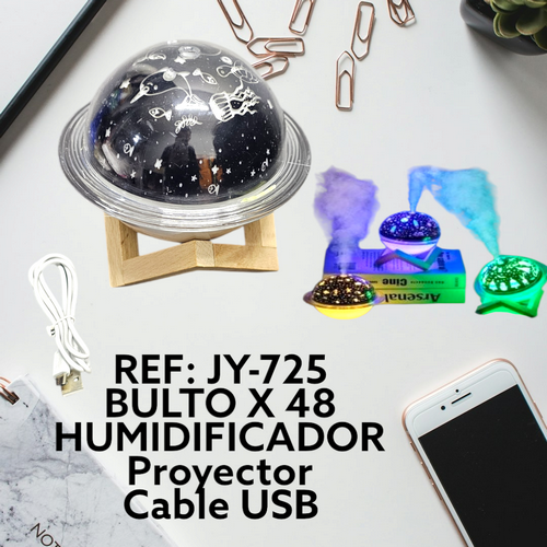 Humificador Y Proyector 360 Varios Motivos