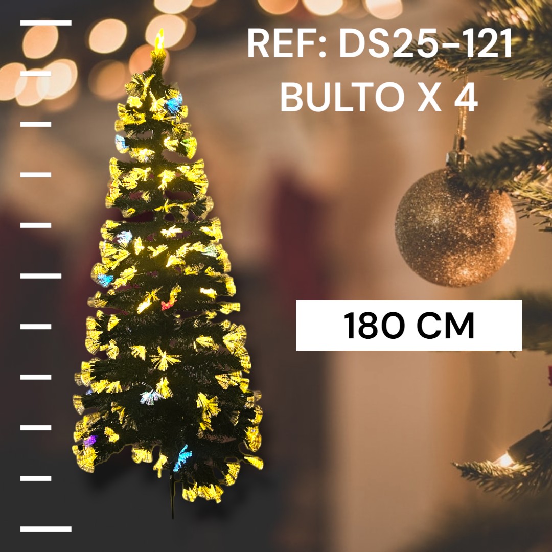 Arbol De Navidad En Fibra Optica 180 Cm L