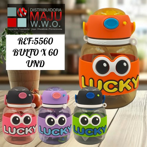 Botilo Lucky Ojos Colores Varios De 650Ml