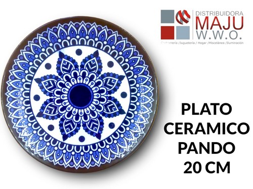 Plato Ceramico Pando De 7.5 Pulgadas Mandal