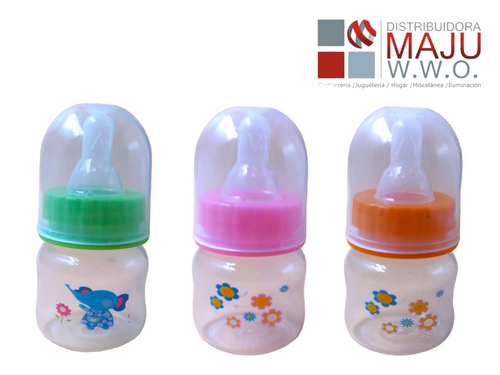 Mini Tetero De 50Ml En Caja Colores Varios