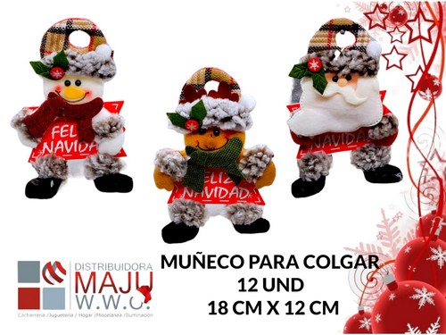Muñecos Navideños Para Colgar Letrero Hexa