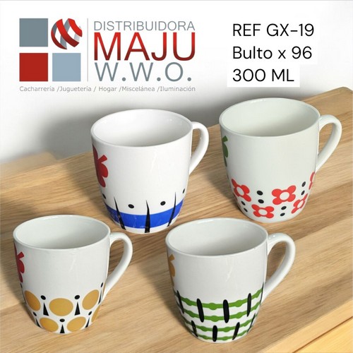 Pocillo Diseño Puntos Varios-300Ml