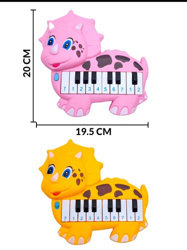 168-3G Teclado Piano En Forma De Dinosaurio Niña 2