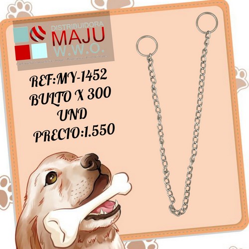 Collar Mascota Cadena 60 X .8 Cm