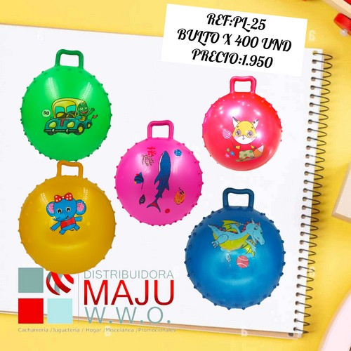 Pelota Caucho Agarradera Y Estampado Infanti
